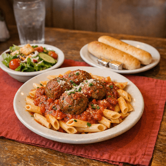 Pasta with Meatballs or Sausage