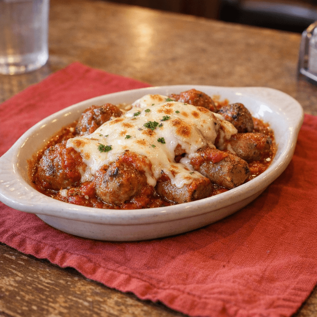 Side of Meatballs or Sausage with Cheese