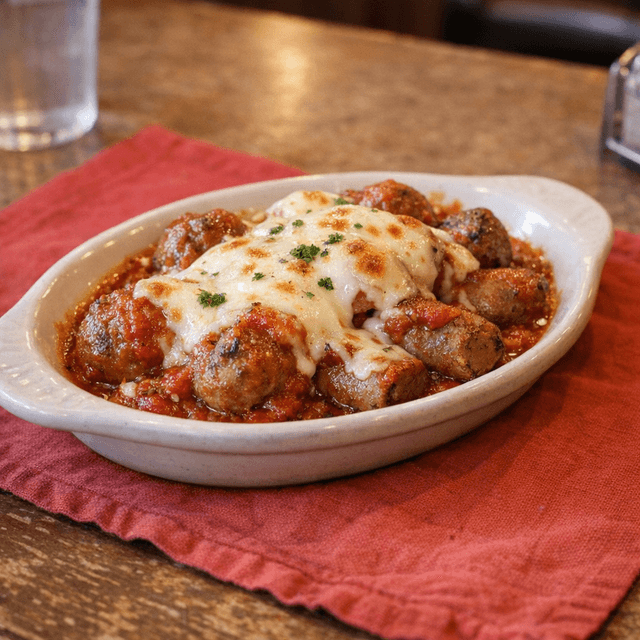 Side of Meatballs or Sausage with Cheese