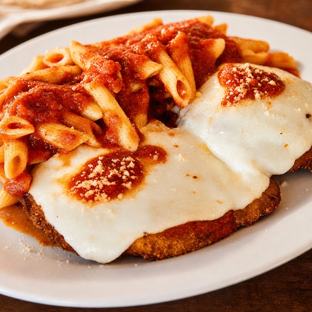 Chicken Parmigiana Sub.